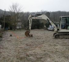 Premier coup de pelleteuse