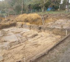 Fin du terrassement. C'est rapide!