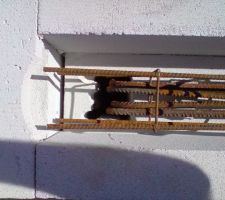 Liaison linteau-cadre d'ouverture en BA