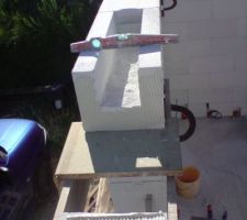 Pose des blocs en U celui-ci est fait maison