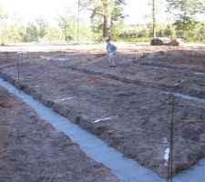 Les fouilles et la semelle coulée