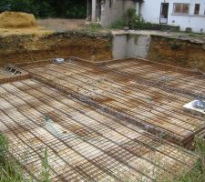 Deuxiemes couche treillis et gaines electrique