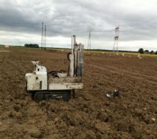 Voici l'etude de sol ! terrible machine....