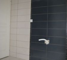 Ici le futur coin lavabo, face &agrave; la douche