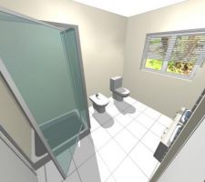 Implantation SDB 2 - Vue 3D 1