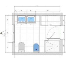Implantation SDB 2 - Vue 2D
