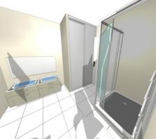 Implantation SDB 2 - Vue 2D 1