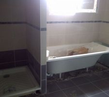 Faience Saloni concorde antracita et ceniza