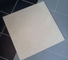 Voil&agrave; ce qui sera pos&eacute; ds l'espace de vie: couleur beige clair (pos&eacute; sur du gris pour contraster)