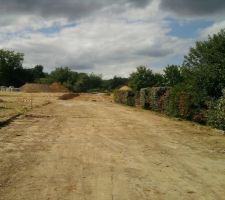 Le lotissement prend forme.
