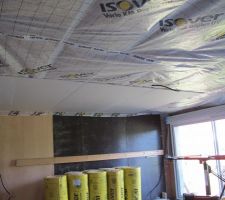 Debut de pose des plafonds rdc,