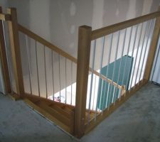 Vitrification de l'escalier terminé