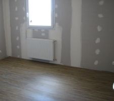 Vue sur la chambre 3 dont le sol est terminé