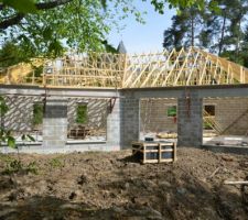 Charpente sans les liteaux