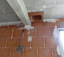 Le conduit pour la cheminée.
