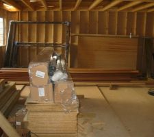 Encore une livraison de bois du red cedar les coffrage et les volets roulants