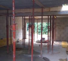 Le garage est étayé