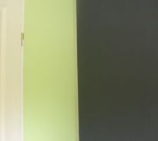 Mur en tapisserie noir "drapée" pour la tete de lit