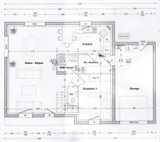 Il s'agit de l'avant projet.
il faut que je scan les plans d?exécution à la place.
A venir bientôt donc, mais ça donne déjà une bonne idée de la maison.