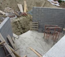 Photo de la future mezzanine donnant sur le salon