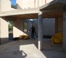 Salon cuisine, aperçu de l'étage