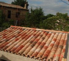 Le toit du garage...