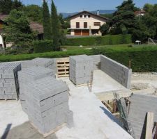 Commencement murs &eacute;tage