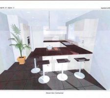 Dernier projet : Les cuisines de l'Atelier " - Vue 1