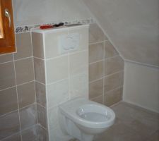 Mise en place WC dans la SDB