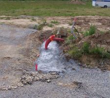 Fondation du muret technique