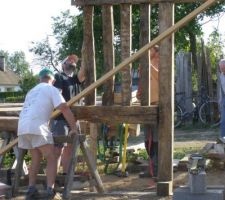 Les premiers colombages de la construction