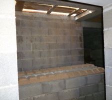 Réhausse de la fosse avec le plancher posé