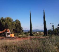Photo de la future terrasse