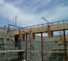 Poutre coul&eacute;e ce matin