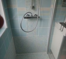 Douche Italienne rempla&ccedil;ant la baignoire.