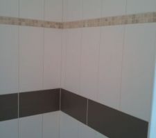 Joint de la douche terminés