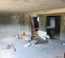 Pièce de stockage au sous sol
