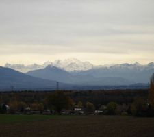 La vue au sud : le montblanc!