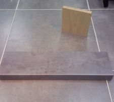 Plan de travail cuisne   echantillon wooden sur fur carrelage cuisine