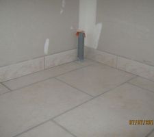 Plinthes de la buanderie cellier