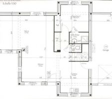 Voici le plan du rez de chaussée