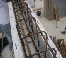 Armatures de poutre : vue d&eacute;taill&eacute;e