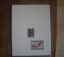 Carrelage mural avec frise pour la salle d'eau au rez de chauss&eacute;e