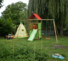 Installation du portique terminée