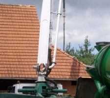 Coulage de la dalle au dessus de la cuisine