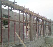 Poteau terrasse couverte