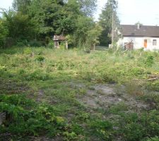 Vue de l'avant du terrain