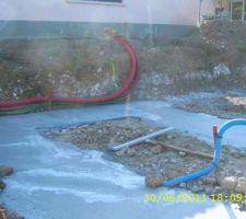 Fondations b&eacute;ton 1 m&egrave;tres de profondeur