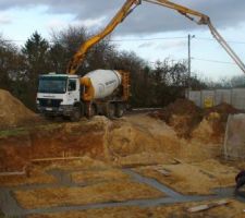 Coulage de la fondation