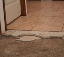 Suppression carrelage couloir
